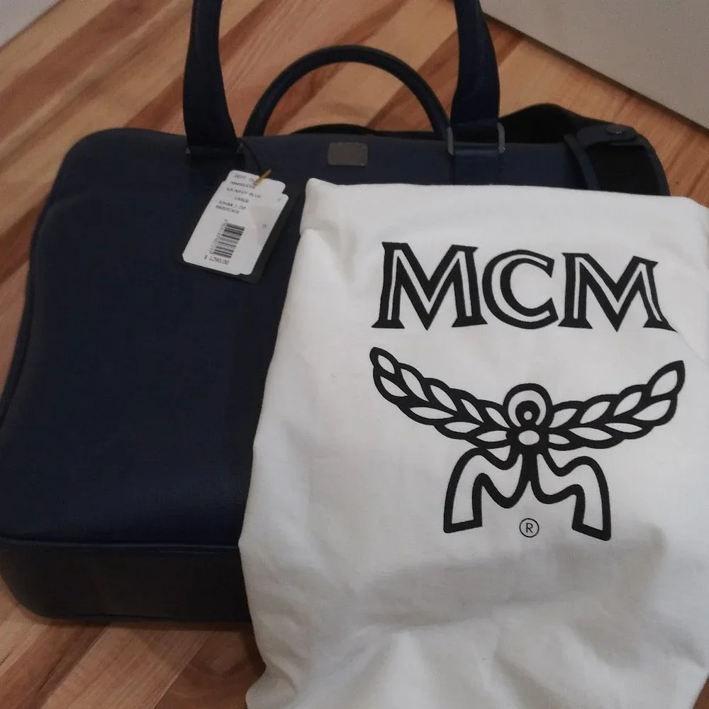 MCM Zip Briefcase/Messenger Bag